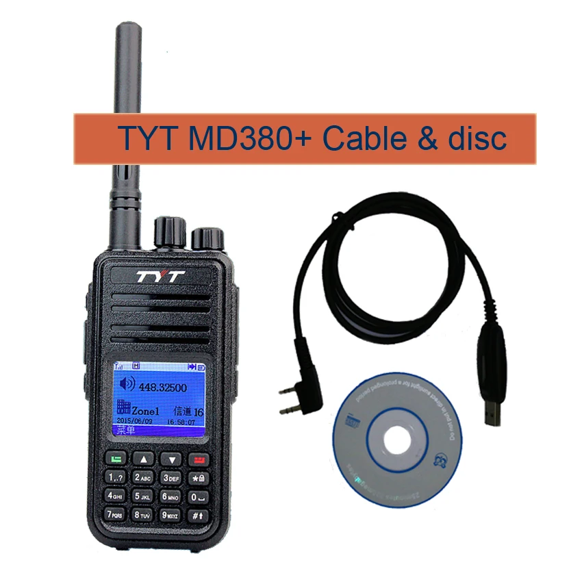 DMR Digital radio TYT MD 380 DMR Walkie Talkie profesional 1000 Canal ...