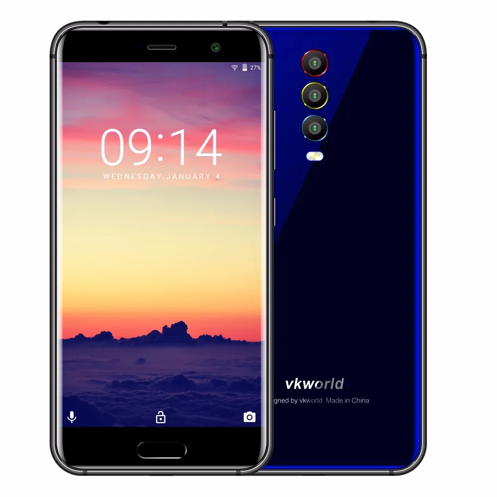 VKworld K1, 5,2 дюймов, Восьмиядерный процессор MTK6750T, Android 8,1, 4040 мАч, задняя камера, 3 камеры, быстрая зарядка, 5 В/3 А, 4 ГБ, 64 ГБ, смартфон