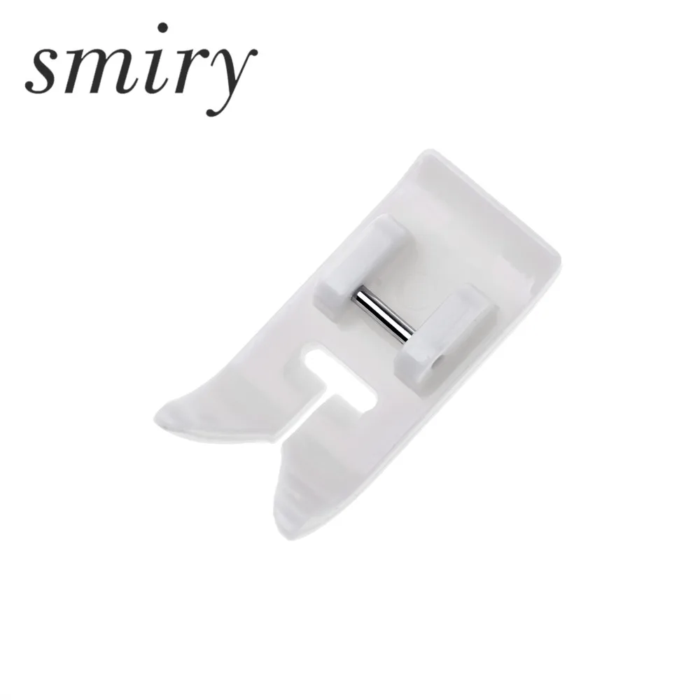 smiry New 1pc Stainless Steel Domestic Zip Zag Foot with Edge Sewing