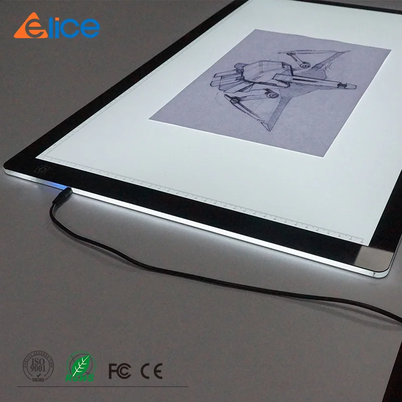 DHL! A2 размер фотографический чертежный планшет светодиодный чертежный светильник, подсвечивающая доска, Ультратонкий портативный инструмент