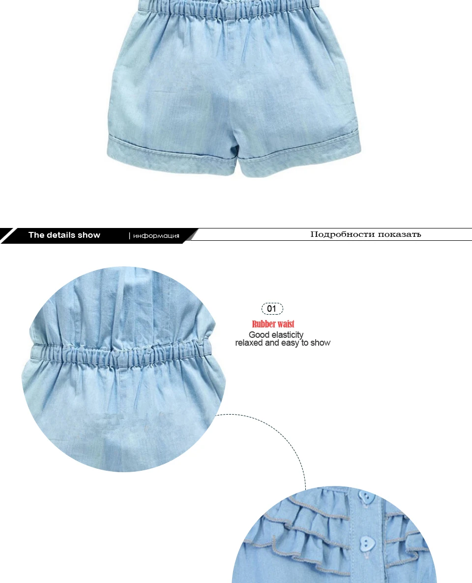 LONSANT/Новинка г.; летняя одежда для маленьких девочек; джинсовые комбинезоны; синие хлопковые потертые джинсы; комбинезон без рукавов с бантом
