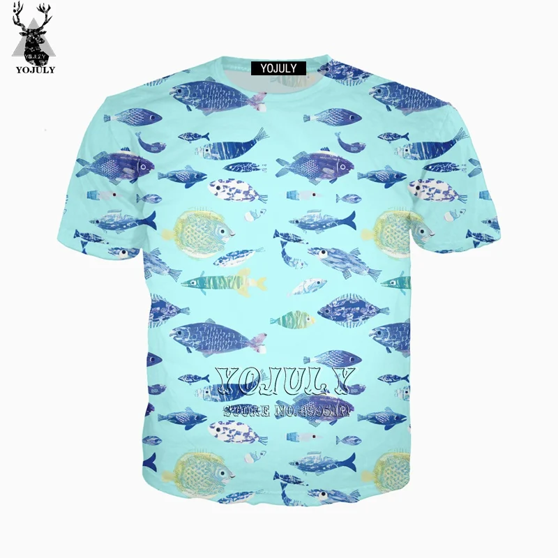 

YOJULY 3D Print Women Men Funny Fish Tropical Fish T-shirt T shirt/Sweatshirt/Hooded Hoodie/Zipper Jacket Streetwear A596