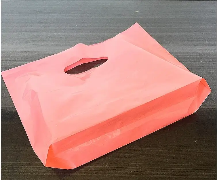 Пользовательские дешевые маленькие большие подарочные ювелирные изделия пластиковые пакеты с ручкой красочные подарочные пакеты с ручками, розовый черный пластиковый пакет для покупок
