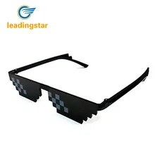 LeadingStar Для мужчин Для женщин очки бандит жизни 8-битный MLG пикселированные солнцезащитные очки для игроков