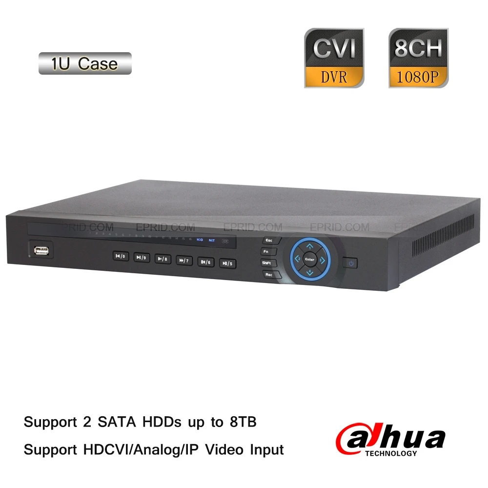 

Dahua 4CH Tribrid 1080P 1U HDCVI Analog IP Hybrid DVR HDMI 4 Alarm 2 SATA 8TB