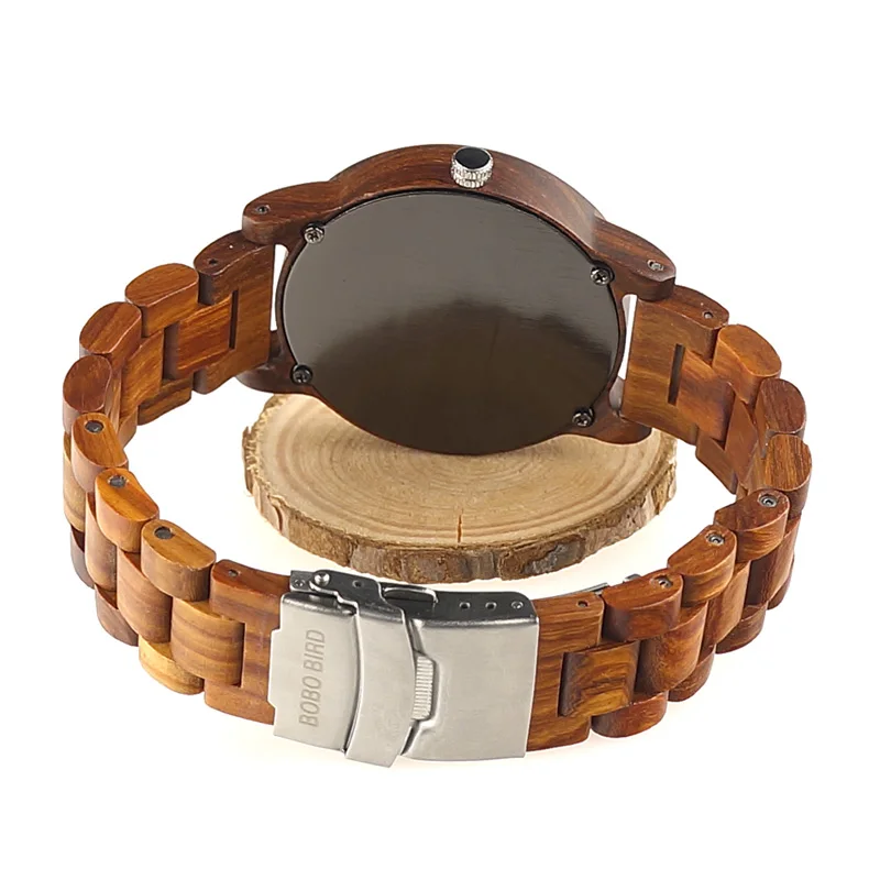 2017 New Design Luxury BOBO BIRD Brand Men Watches Wooden Band Quartz Wood Watch Wrist Watch with Gift Box Male Relogio C-M10