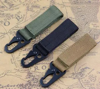 

Multifunction KeyChain Molle Webbing Backpack Hanger Hook Carabiner Camping Hike Buckle Hook Holder Travel Kit Tool Clip EDC