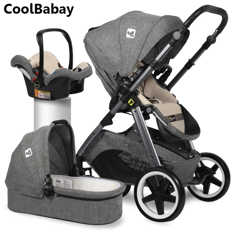 Детская коляска CoolBaby 3 в 1 бесплатная доставка | Мать и ребенок