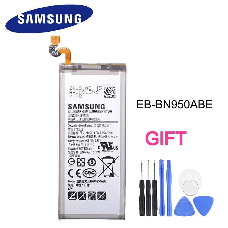 Сменный аккумулятор для телефона 3300 мАч Samsung GALAXY Note 8 N950 N950F N950U N950N|Аккумуляторы мобильных телефонов| |