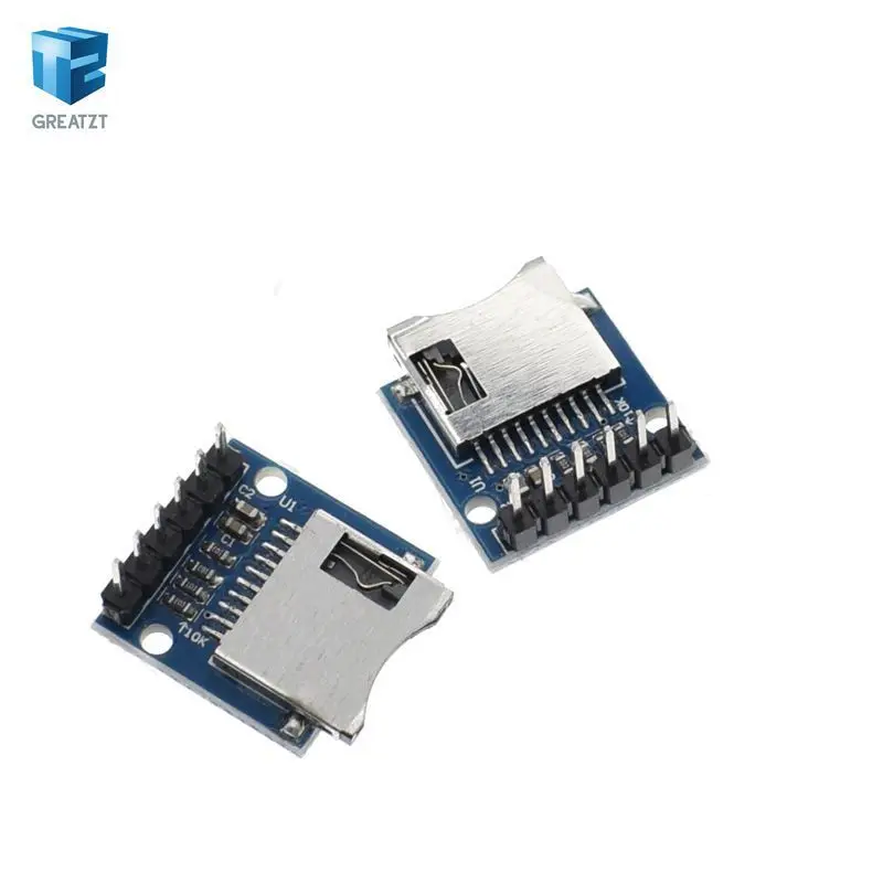 

GREATZT 1Pcs Micro SD Storage Expansion Board Mini Micro SD TF Card Memory Shield Module With Pins for ARM AVR