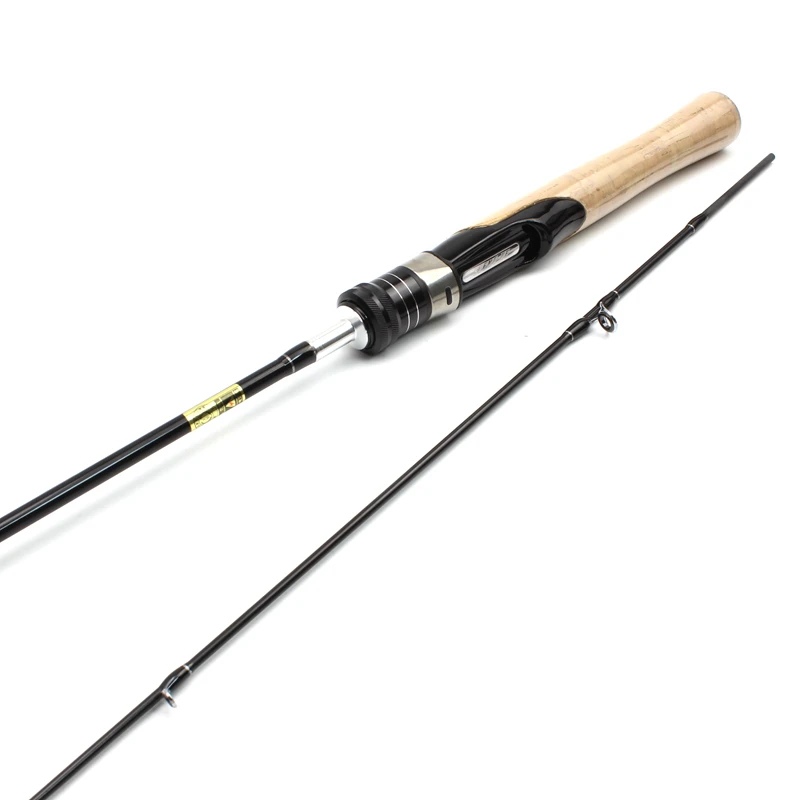 Ultra light ul spinning rod carbon Casting Fishing rod fishing wooden handle Lure Weight 1-7g line 1-5lb