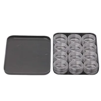 

12 Slots Clear Plastic Empty Storage Box Nail Art Rhinestone Tools Jewelry Beads Display Storage Box Case Organizer Holder