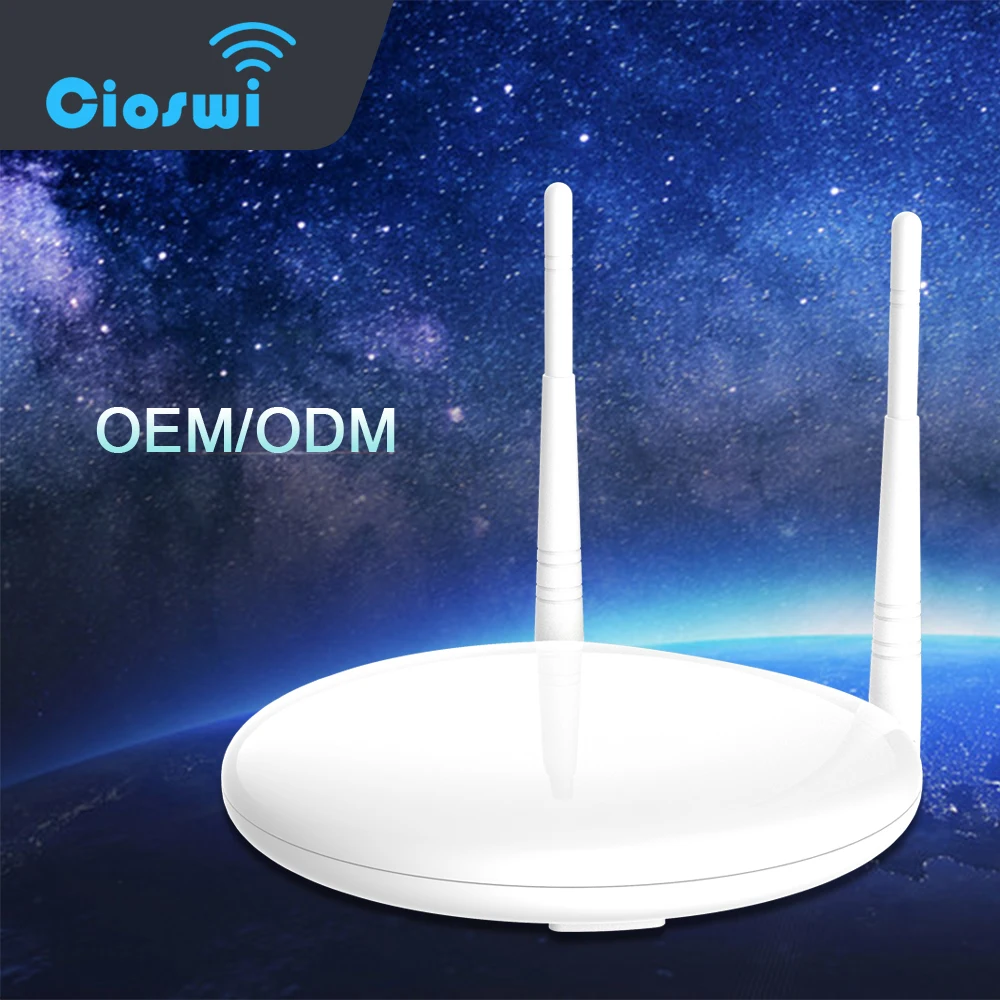 Cioswi Белый роутер wi-fi GSM с 2* 3dBi-антенной, Wi-Fi ретранслятор 2,4 ГГц с 2* слотом локальной сети Беспроводной Wi-Fi роутер openwrt Чипсет MT7628N 300Мбит