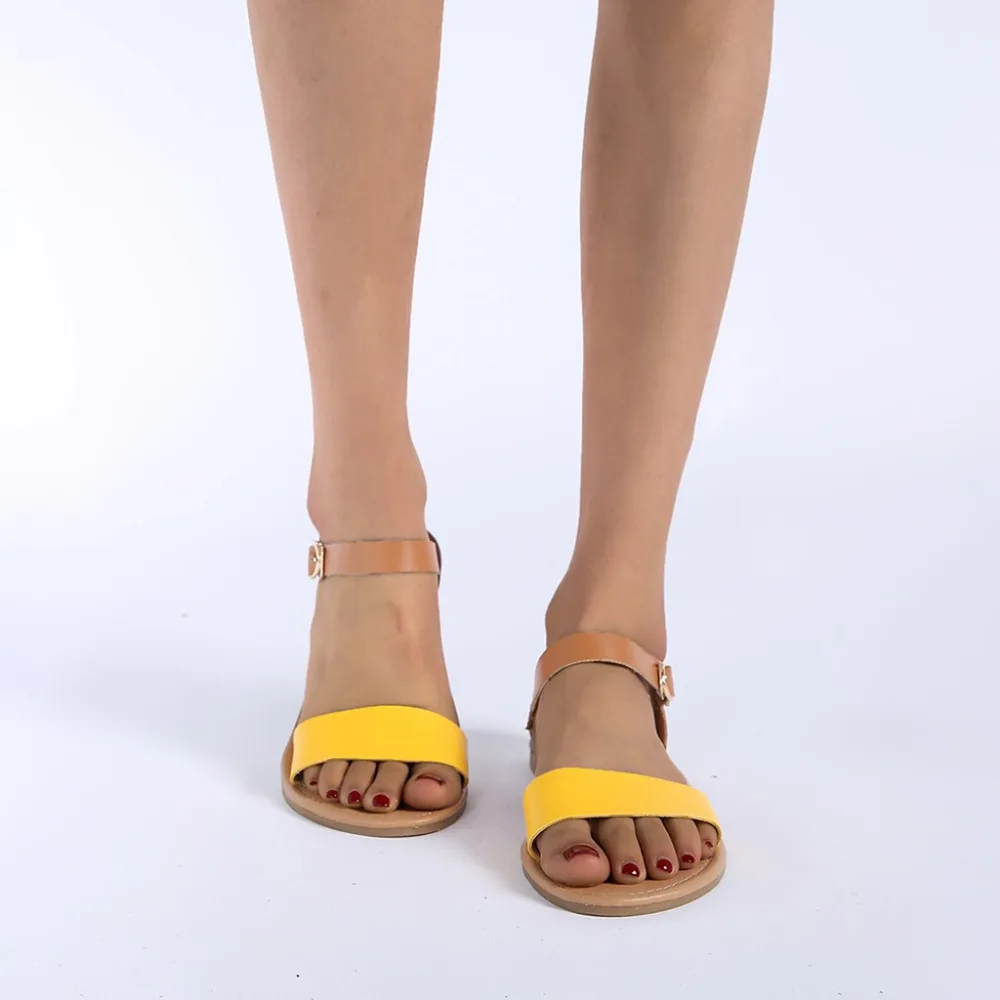 Men/'s Roma Open Toe Strap Flat Buckle Summer Shoes Beach Sandals Casual