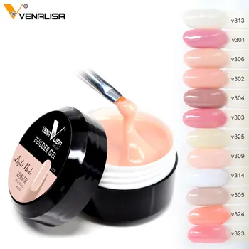 

NEW sale Venalisa newest products 12 colors camouflage color uv nail polish builder construction extend nail hard jelly poly gel