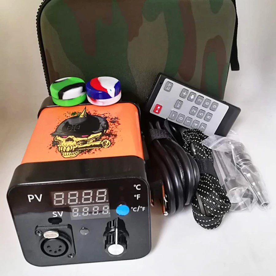 

Enail Kit PID Temperature Controller heater box wax pen With 10mm 16mm 20mm Coil Heater For Dry Herb Vaporizer dab rig enail kit