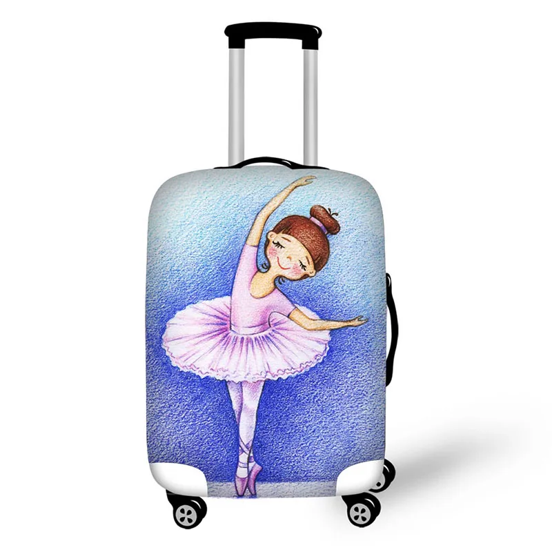 Дизайн балетной танцовщицы, принты, покрывала для путешествий, аксессуары, чехлы для багажа, высокие эластичные тканевые Чехлы, Защитные чехлы для чемоданов - Цвет: 6784
