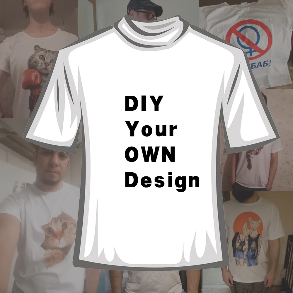 2018 DIY свой собственный дизайн логотип бренда/настроить изображение Футболка