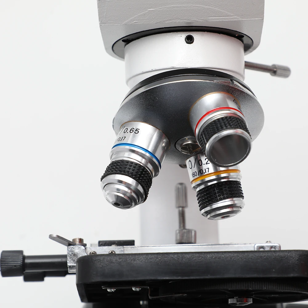 Со встроенным аккумулятором XP901 студенческие микроскопы монокулярный металлический Биологический микроскоп светодиодный светильник для детей