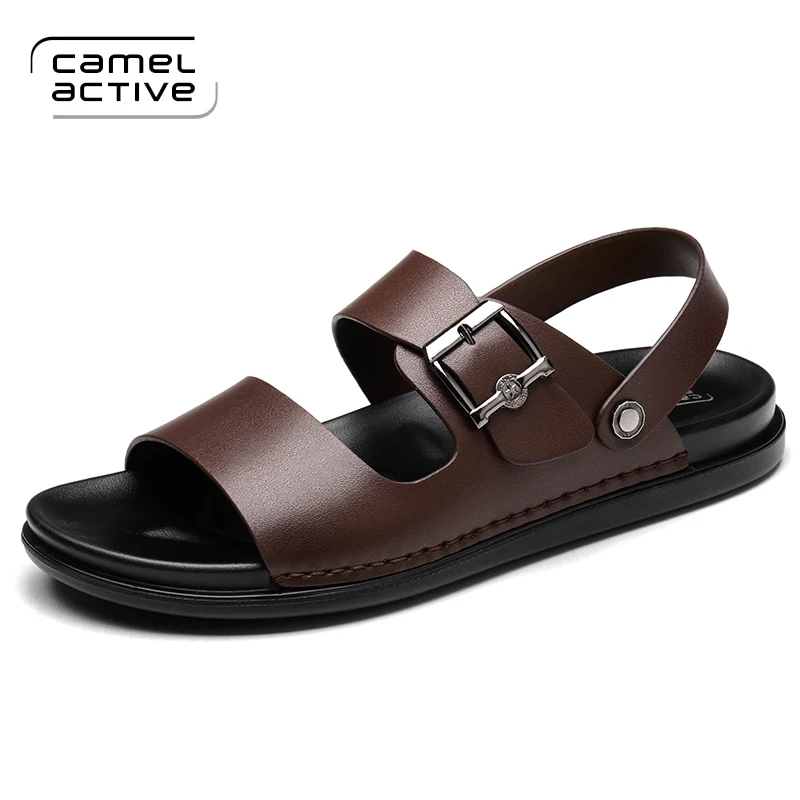Camel Active/Новинка; летние мягкие мужские сандалии из искусственной кожи; дышащие легкие пляжные повседневные качественные прогулочные сандалии