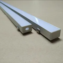 Горячая высокого качества 2 м/шт. 50 м/лот светодиодный алюминиевый профиль с крышкой алюминиевые направляющие для led-полос профиль