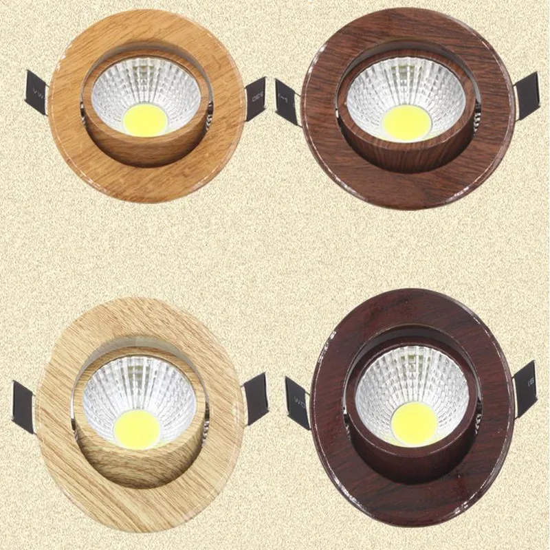 3W 5W Dimmable COB светодиодный встраиваемый вниз светильник s Точечный AC85V 265V потолочный