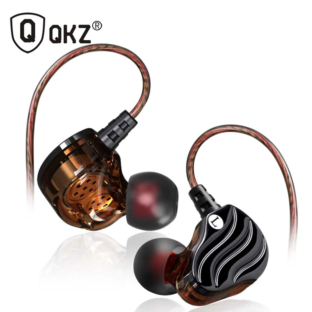 

Genuine QKZ KD4 Earphones Dual Driver With Mic gaming headset mp3 DJ Field Headset audifonos fone de ouvido sem fio auriculares