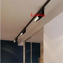 12 Вт регулируемый светодиодный светильник 2 провода светодиодный рельс лампы AC85-265V утопленные потолочные светильники для дома магазин одежды