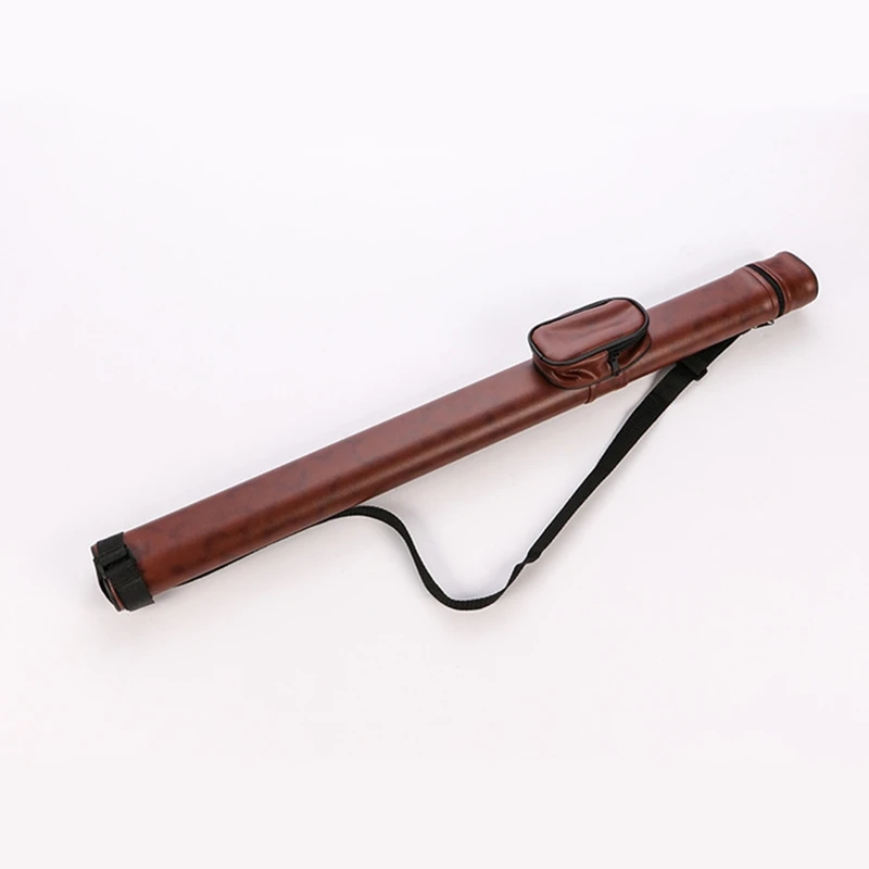 

1/2 Cue Bag PU Leather Pool Cue Case 80cm Length Billiard Accessories Professional Snooker Nine-ball Rod Boxes