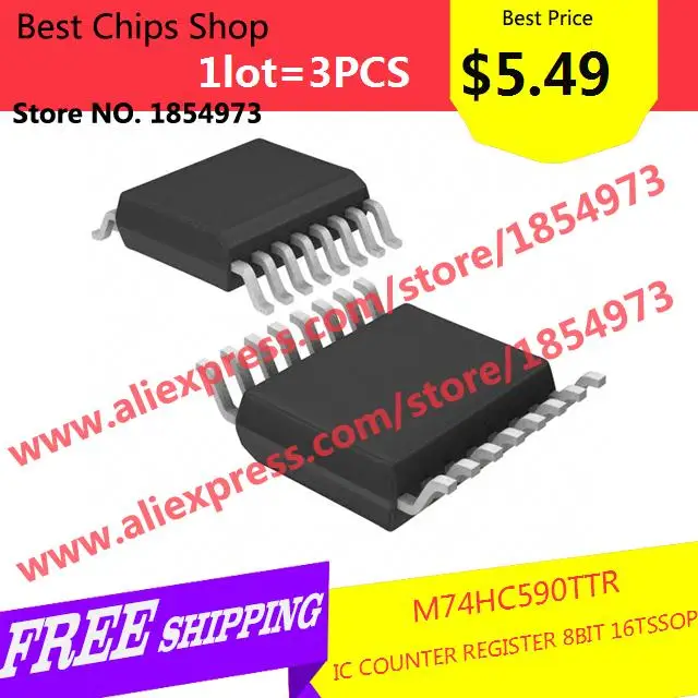 Free Shipping 3PCS=5.49 Integrated Circuits Types M74HC590TTR IC