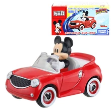 Tomica disney Mickey mouse Roadster Racers MRR-07 Coupe Mickey Minicar 6 СМ Металлическая литая под давлением игрушечная машина Новинка 119951