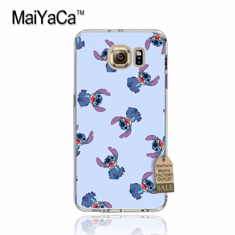 Maiyaca милый мультфильм Стич Coque В виде ракушки Телефон чехол для Samsung S5 S6 S7 Edge S8 плюс S6 Edge Plus S3 s4