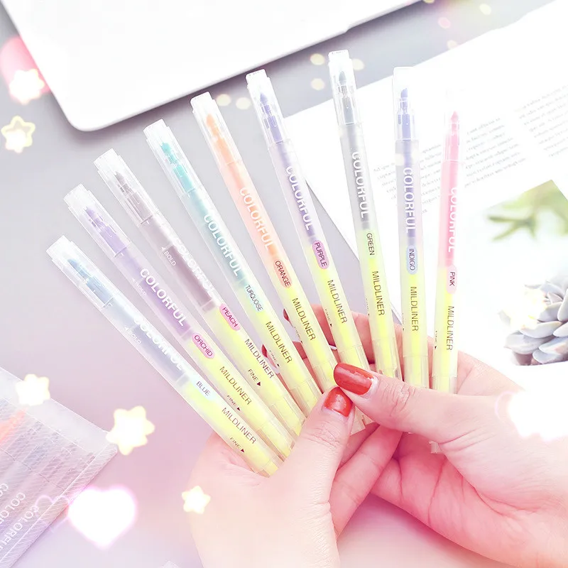 

12 Colors Micron Markers Pen for sketching drawing Sketch Marker Brush Fineliner Stationery Graffiti Hook Fiber Pen Copic