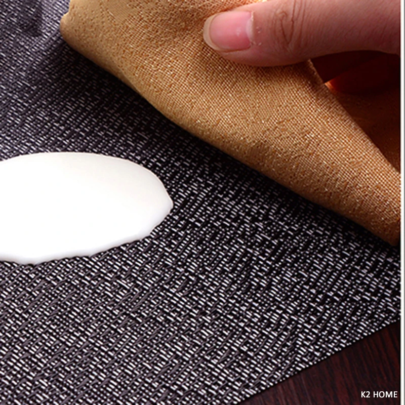 Pack of 4Pcs Placemats Kitchen Dinning Table Place Mats Non-slip Dish Bowl Placement Heat Stain Resistant Table Decorative Mats