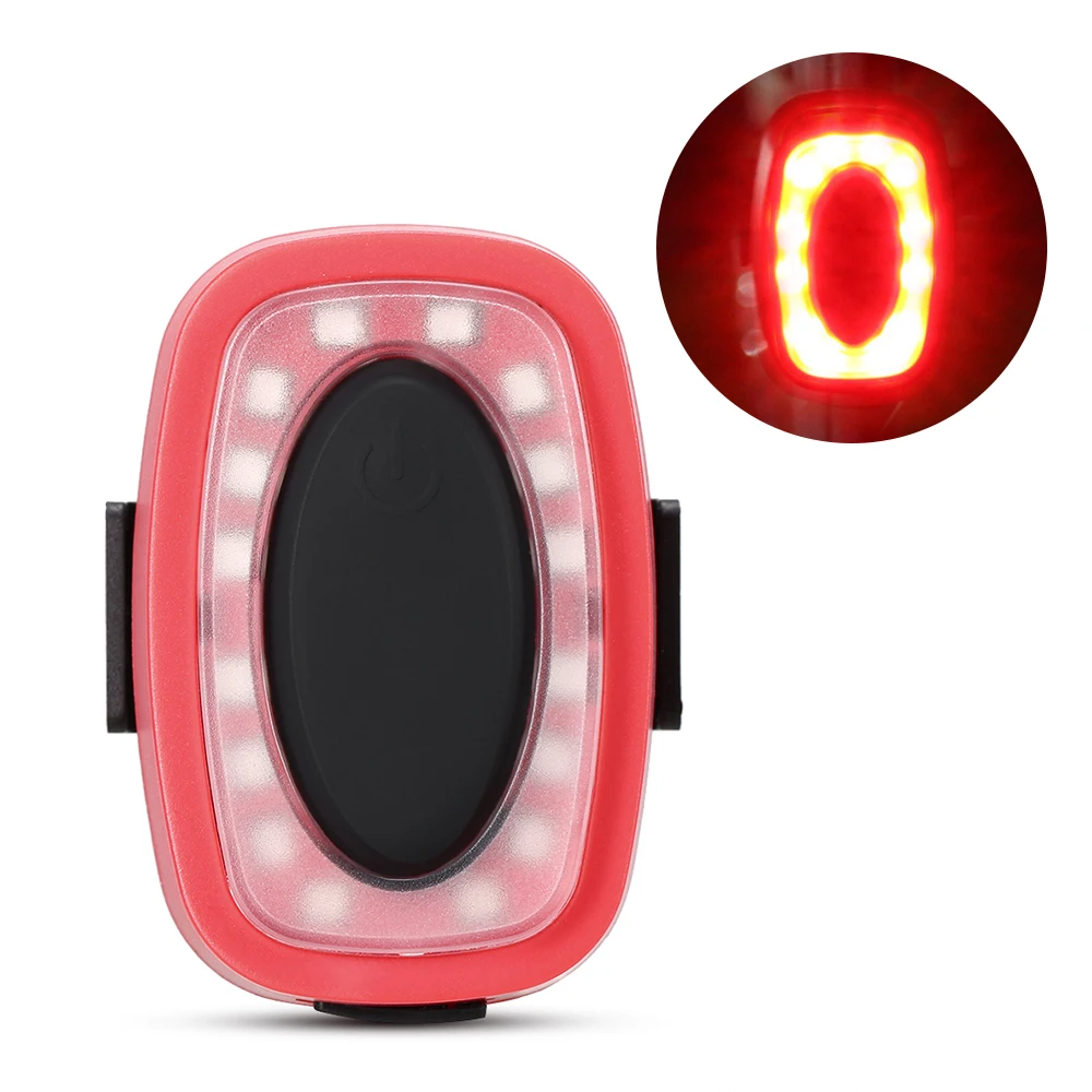 Cheap Tail Light For Bicycle Red Blinker Strap-on Bike Taillight Cycling Warning Light Bike Rear Light Rechargeable Safety Bike LED 6