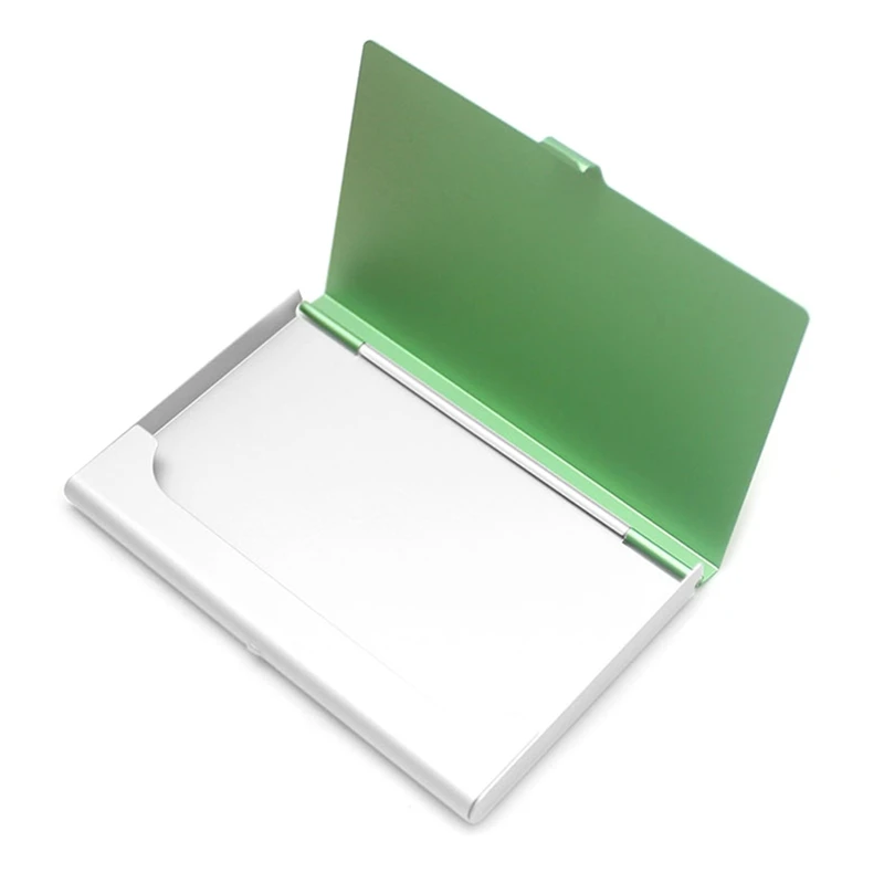 1 PCS High Quality Solid Color Alloy Card Holder Slim Package Business Case Box Card Business ID Credit Card Holders