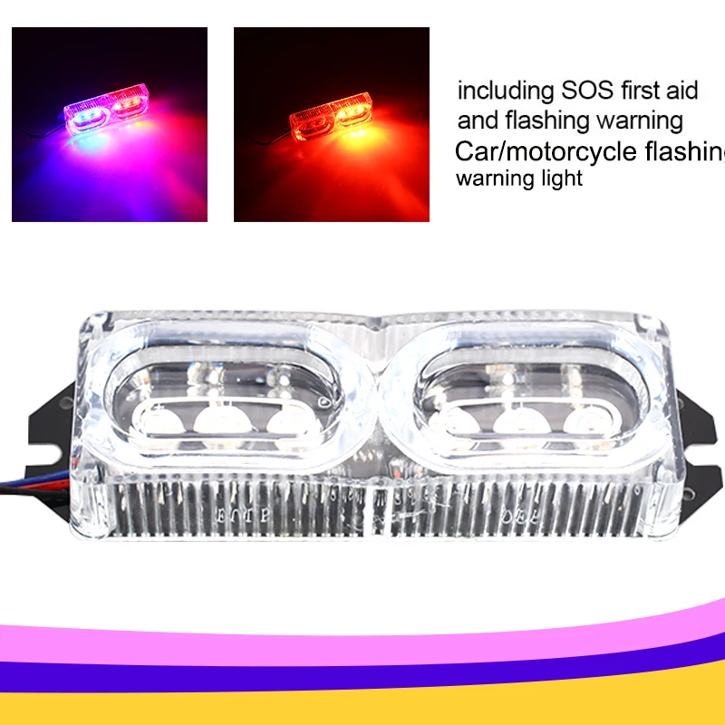 

Sharp-Flash Strobe Light Brake Lights Replacement Super Bright Warning Lights for Modified