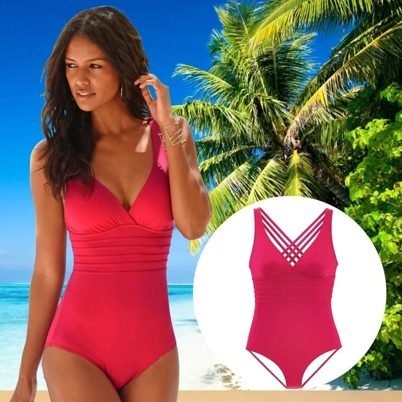 Новинка Цельный купальник женский bananador hombre femme 2019 леопардовый бикини неоновый |