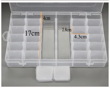 

by ems or dhl 50pcs hot sale 36 Empty Compartment Plastic Storage pill Box