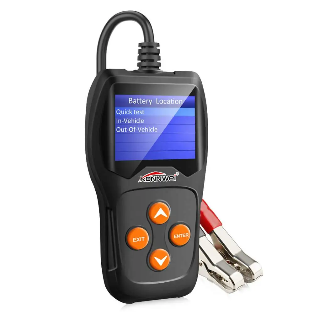

KONNWEI KW600 12V Car Battery Tester 12 Volt Battery Tools For The Car Quick Cranking Charging Diagnostic Car Battery Detector