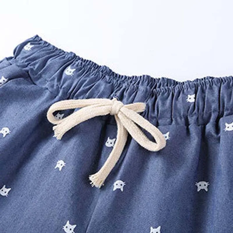 Шорты Danjeaner женские с эластичным поясом пляжные свободные хлопковые короткие
