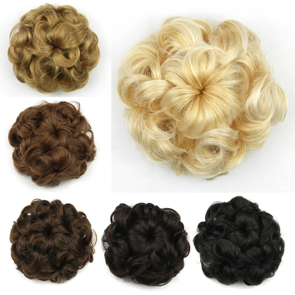 Soowee, 8 цветов, в форме цветка, синтетические волосы, кудрявые волосы, шиньон, Резиновая лента для волос, булочка, Пончик, волосы, роликовые волосы для женщин