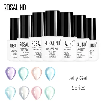 

Rosalind Gel 1s Nail Gel polish 7ml Jelly Color Series Gel Nail polish Can Be Soak Off UV LED Long Lasting Gel Polish