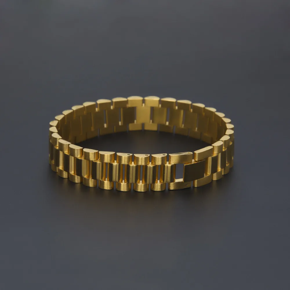 Men's solid stainless steel Wrap bracelets Gold Silver color Titanium chains Bangle For Male Hip Hop Jewelry Gift | Украшения и