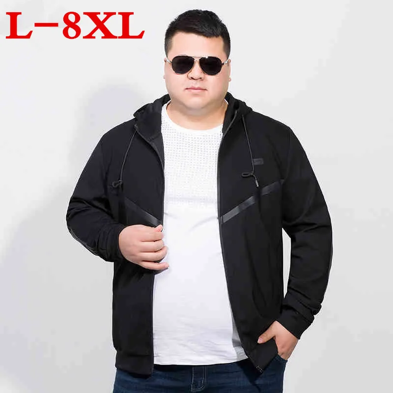 Большие размеры 8XL 7XL 6XL мужской пиджак пальто Для мужчин 2018 Весна Бизнес Повседневная одежда летние тонкие Ветровка Для мужчин S Черный