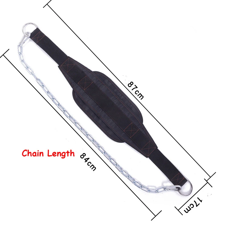 Thicker Metal Chain Weight Lifting Dip Belt Pull-up Gym Equipment Bodybuilding Musculation Exercise Crossfit Fitness Training