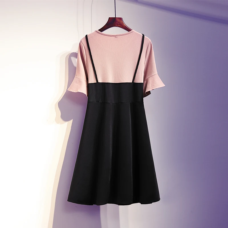 Большие размеры женской одежды 2019 весна осень зима корейский vestidos комплект из 2