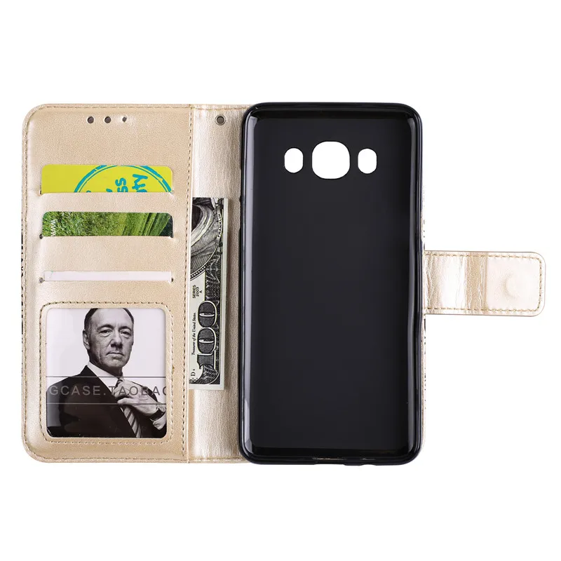 Роскошный цветок кожа флип Fundas бренд Чехол для Coque Samsung Galaxy J3 J5 J7 j310 j310f j510 J510F j710 j710F чехол