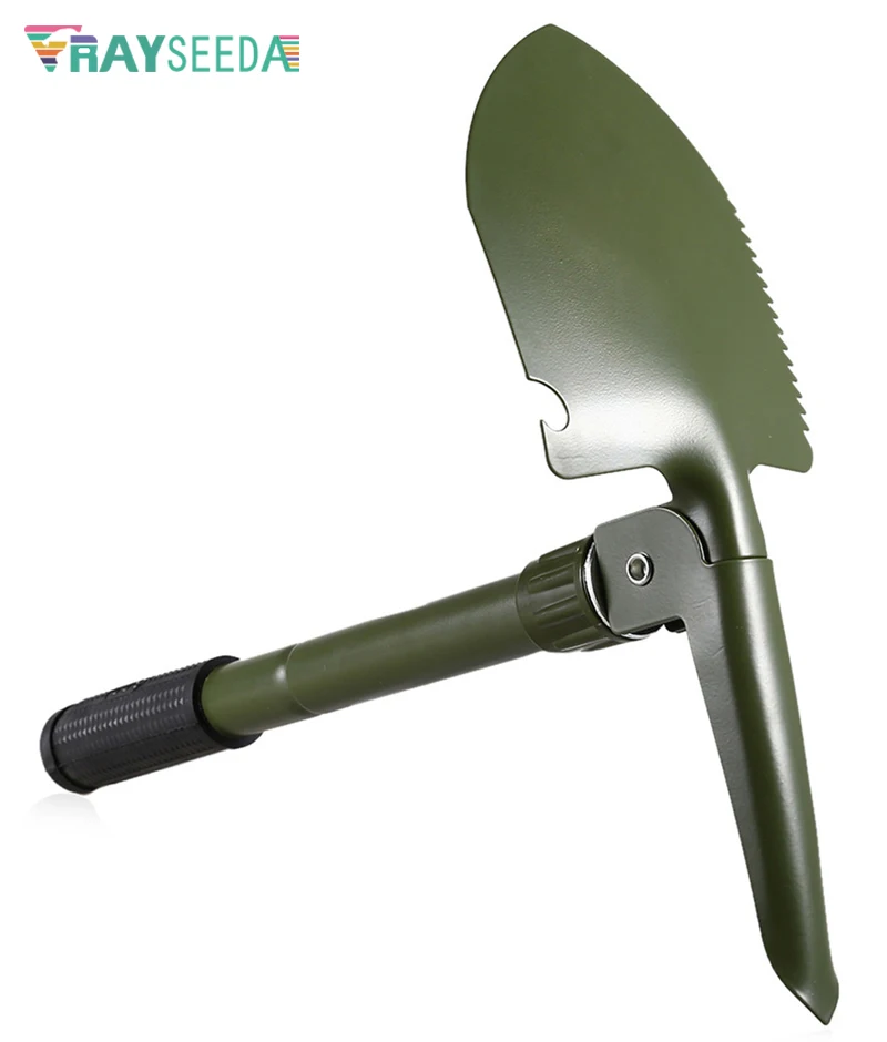 Rayseeda многофункциональные складные походные лопаты, портативные открытые разведочные военные лопаты, аварийный инструмент с камуфляжной сумкой