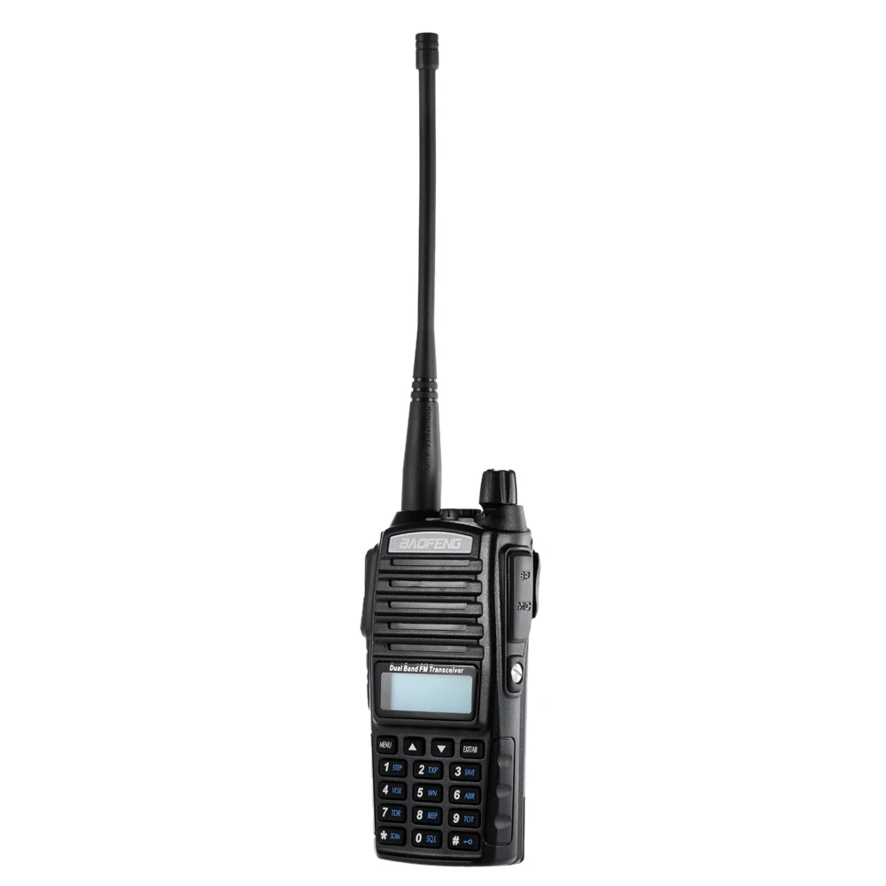 BAOFENG UV-82 VHF/UHF Двухдиапазонный портативный приемопередатчик с ЖК-дисплеем FM радио приемник светодиодный фонарик портативная рация